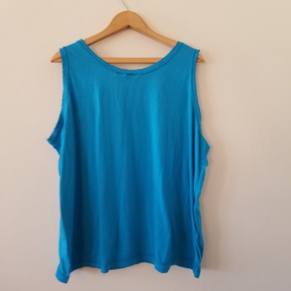 Jacque & KoKo Blue Tank Top Size 22/24 - Picture 6 of 6